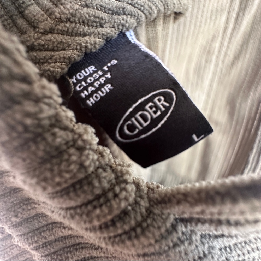 Cider Olive Green Corduroy Jumpsuit - Picture 9 of 13